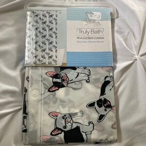 Frenchie shower curtain